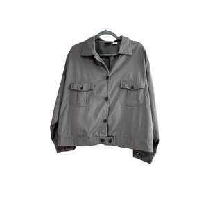 Maren Sport Woman size 22 brown button-up jacket with front pockets